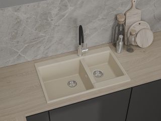 Мойка кухонная GranFest LEVEL LV-780K  кашемир