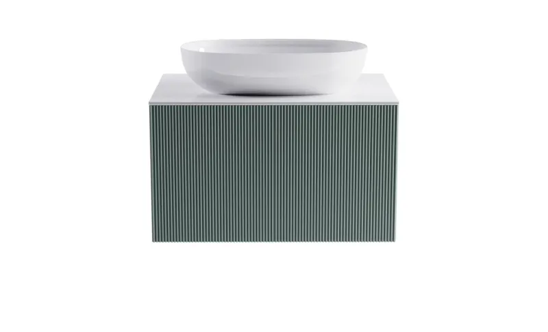 Тумба с раковиной Astra-Form М-40 4631177713552 80 см зелёный матовый