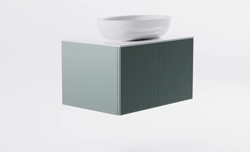 Тумба с раковиной Astra-Form М-40 4631177713552 80 см зелёный матовый