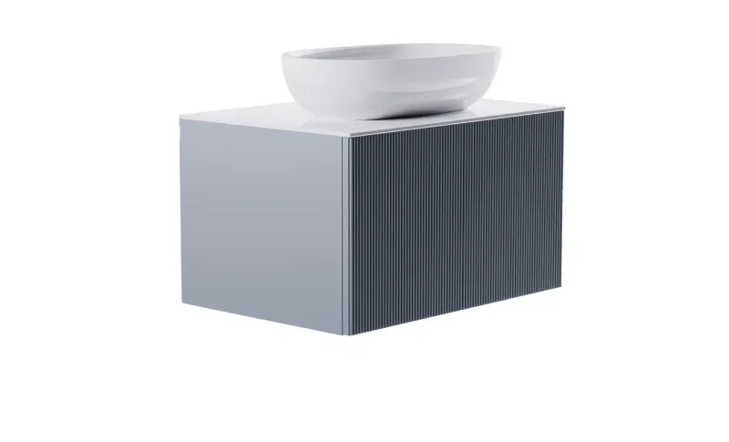 Тумба с раковиной Astra-Form М-40 4631177713569 80 см голубой матовый