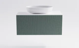 Тумба с раковиной Astra-Form М-40 4631177713279 100 см зелёный матовый