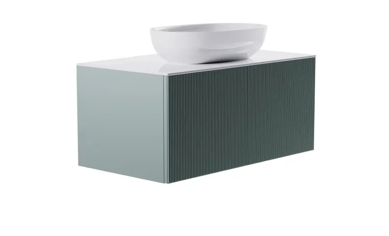 Тумба с раковиной Astra-Form М-40 4631177713613 90 см зелёный матовый