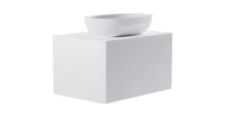 Тумба с раковиной Astra-Form М-40 4631177714818 80 см белый матовый