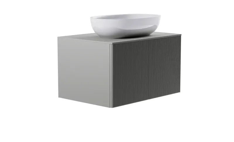 Тумба с раковиной Astra-Form М-40 4631177714764 80 см серый матовый