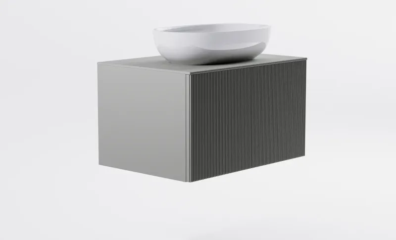 Тумба с раковиной Astra-Form М-40 4631177714764 80 см серый матовый