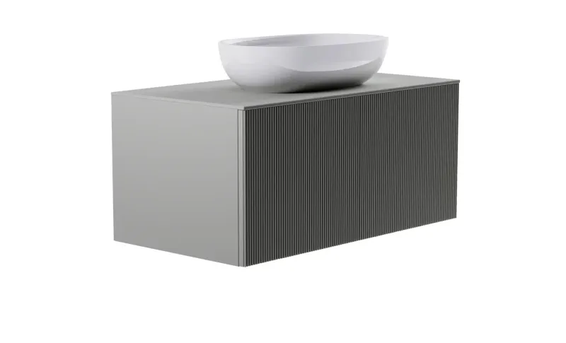 Тумба с раковиной Astra-Form М-40 4631177714887 100 см серый матовый