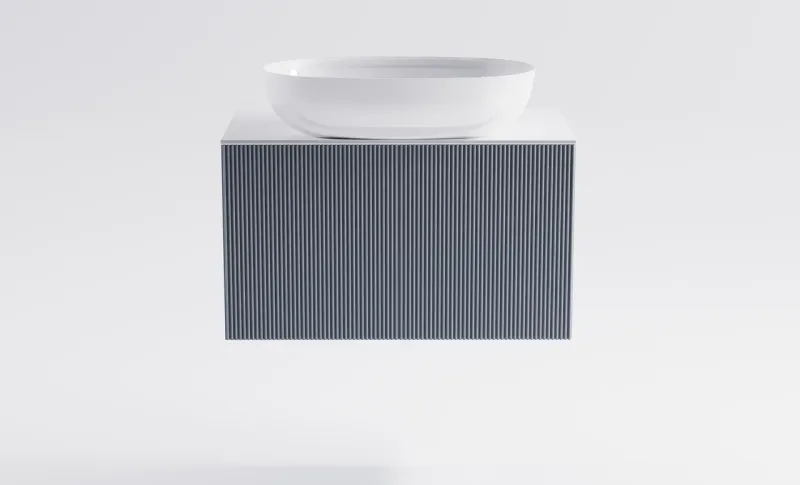 Тумба с раковиной Astra-Form М-40 Slim 4631177714474 70 см голубой матовый