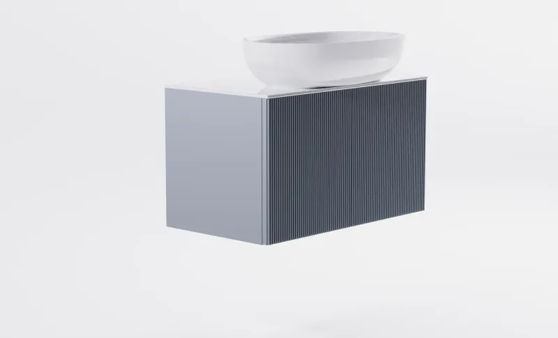 Тумба с раковиной Astra-Form М-40 Slim 4631177714474 70 см голубой матовый