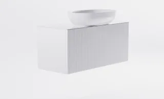 Тумба с раковиной Astra-Form М-40 Slim 4631177714696 100 см белый матовый