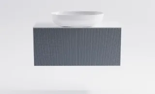 Тумба с раковиной Astra-Form М-40 Slim 4631177714658 100 см голубой матовый