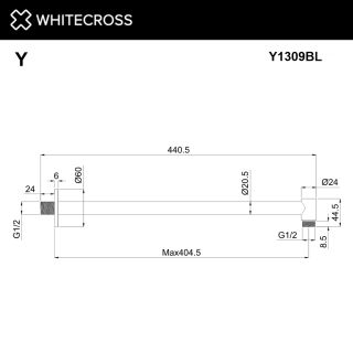 Кронштейн душевой настенный WHITECROSS Y1309CR хром