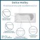 Ванна чугунная Delice Malibu DLR230607-AS 150x75 с антискользящим покрытием