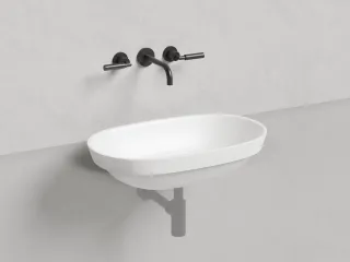 Полувстраиваемая раковина Salini Marea 01 S-Stone 1802201M 65см белый матовый