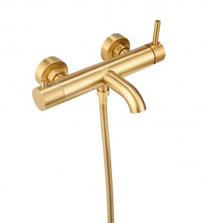 Смеситель для ванны с душем Milacio MCU MCU.350.GD брашированное золото