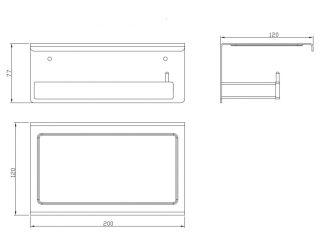Держатель для туалетной бумаги Milacio Ultra MCU.953.SS нержавеющая сталь
