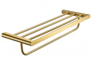 Полка для полотенец Milacio Ultra MCU.965.GD брашированное золото