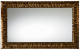 Зеркало Cezares 120x75 Noce/Foglia oro CAVALLI 1200x30x750
