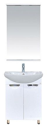 Напольная тумба под раковину Misty Лаванда 60см белый