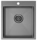 Мойка кухонная Paulmark Kroner PM214551-GM воронёная сталь
