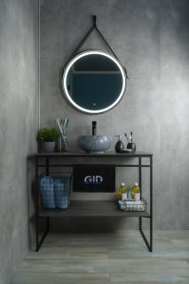 Раковина Gid Mnc481 54433 накладная под камень глянцевая 32x32x15.5