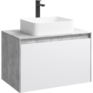 Подвесная тумба под раковину Aqwella Mobi MOB0108BS+MOB0708W 80 см