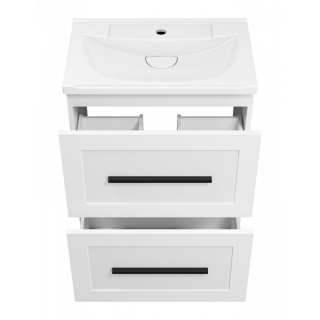 Напольная тумба под раковину Misty Модерн 60 см П-Мод07060-011Пр белый