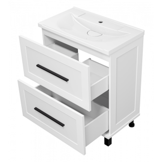 Напольная тумба под раковину Misty Модерн 70 см П-Мод07070-011Пр белый