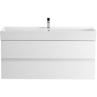 База под раковину Cezares подвесная с двумя выкатными ящиками, Bianco Ghiaccio, 1200x460x500, MOLVENO 46-120-2C-SO-BG