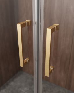 Душевая дверь CEZARES MOLVENO-BF-2-170-C-BORO-IV брашированное золото