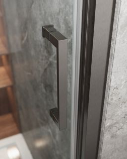 Душевая дверь CEZARES MOLVENO-BF-3-90-C-GM-IV оружейная сталь