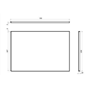 Боковая панель для ванны AM.PM Gem 80 W00A-000-080W-S Белая