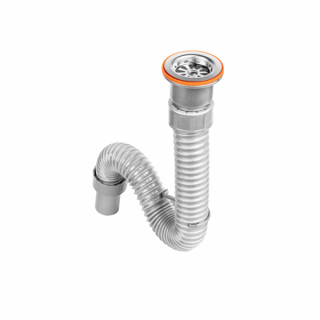 Сифон для раковины гибкий с выпуском BETTOSERB 125312