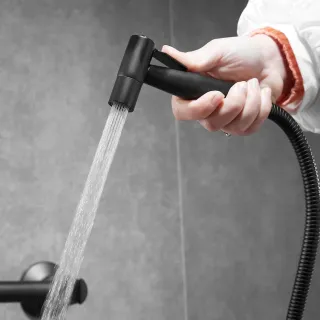 Гигиенический душ со смесителем Shevanik S107H чёрный