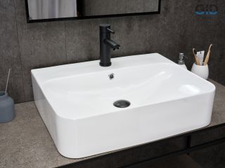 Раковина Gid N9258 51218 накладная белая 60x45x13