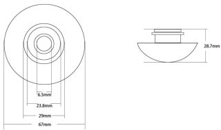 Накладка на слив для раковины ABBER AC0014MB чёрный матовый