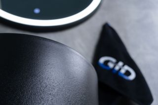 Раковина Gid Nb130bg 81110 накладная черная графит 40x40x85