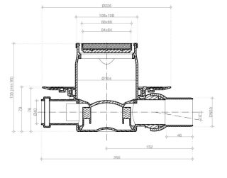 Душевой трап Confluo Standard Dry 2 Mask