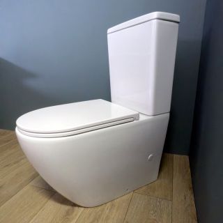 Унитаз напольный Maretti Elena безободковый с микролифтом, EA10NBM93-844, белый