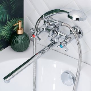 Смеситель для ванны с душем BOOU BA5333-4-B723-C018 хром