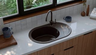 Смеситель для кухни Ulgran Classic Ulgran 021(343) антрацит