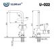 Смеситель для кухни Ulgran Classic Ulgran 022(307) терракот