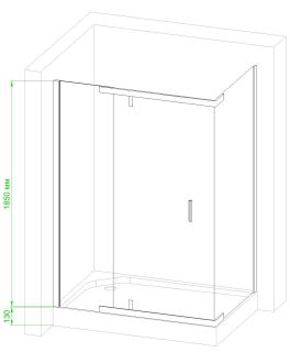 Душевой уголок Royal Bath HPV RB9120HPV-T 120x90см белый