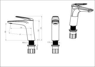 Смеситель Orans  для раковины 1056K00