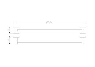 Вешалка для полотенец Wonzon & Woghand Polo WW-8912-DG тёмное золото