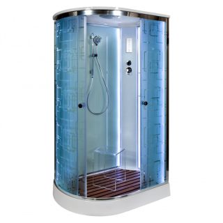 Душевая кабина Deto ЕМ1512 R LED 120х80х220 см