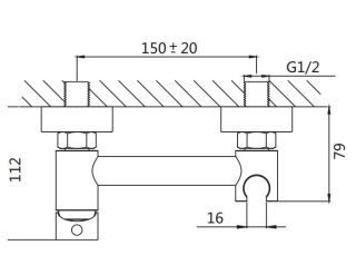 Гигиенический душ со смесителем Shevanik S107G золотой сатин
