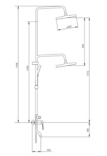 Душевая стойка Splenka S50.24 хром