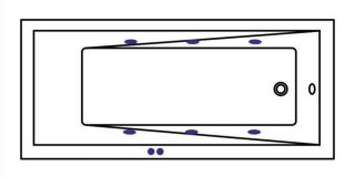 Гидромассажная ванна Whitecross Wave 0101.180080.100.SOFT.GL 180x80см Soft золото