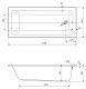 Ванна акриловая Cezares PLANE SOLO MINI-170-70-42-W37