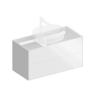 Тумба под раковину Kerama Marazzi Plaza Modern PLB.M.100.2\WHT.V 100 см белый